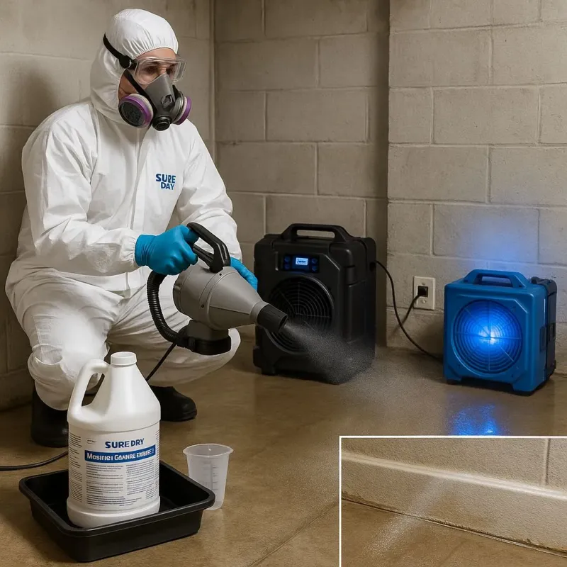 Sanitization and Odor Removal process in Tainter Lake, WI