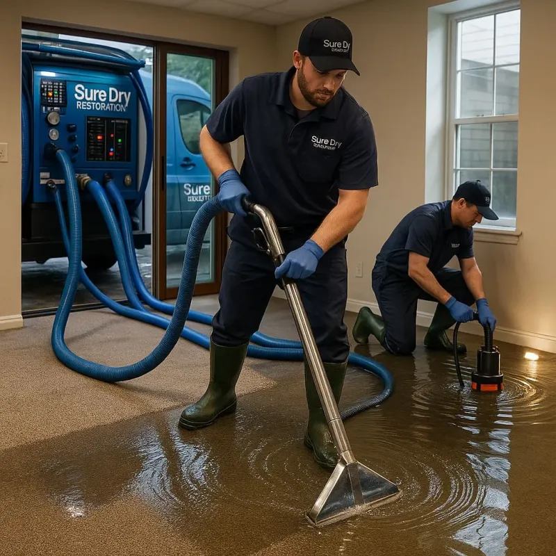 Water Extraction and Removal process in Tainter Lake, WI